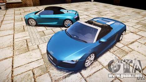 Audi R8 Spyder 5.2 FSI Quattro V4 [EPM] para GTA 4