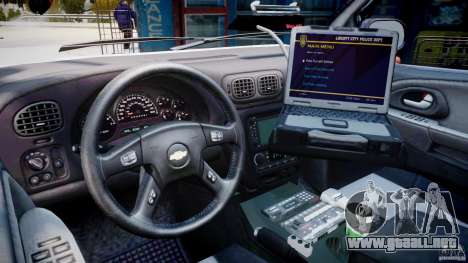 Chevrolet Trailblazer Police V1.5PD [ELS] para GTA 4