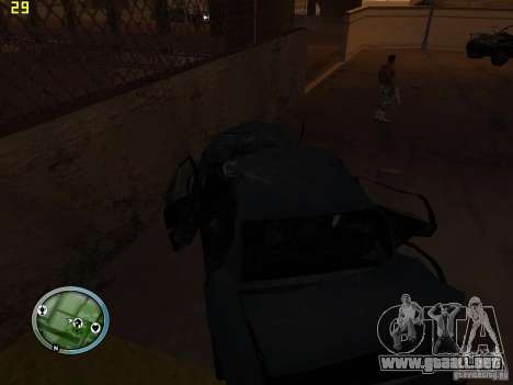 Autos rotas en la calle Grove para GTA San Andreas