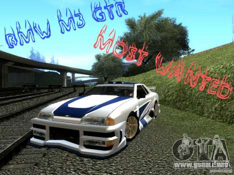 Vinilo con el BMW M3 GTR en Most Wanted para GTA San Andreas