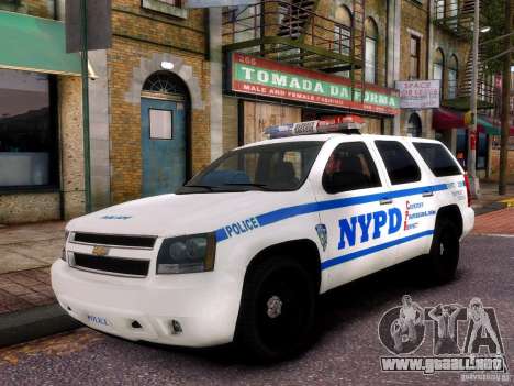 Chevrolet Tahoe New York Police para GTA 4