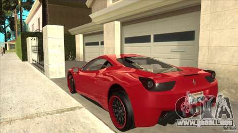 Ferrari 458 Italia Hamann para GTA San Andreas