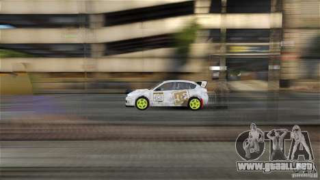 Subaru Impreza WRX STI Rallycross DC Gold Vinyl para GTA 4