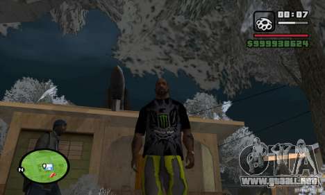 Monster energy suit pack para GTA San Andreas