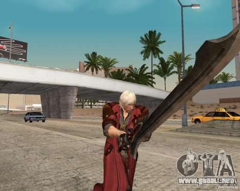 Nero sword from Devil May Cry 4 para GTA San Andreas