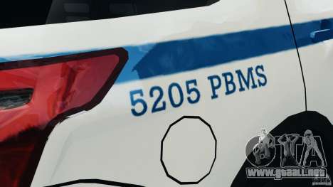 Ford Explorer NYPD ESU 2013 [ELS] para GTA 4