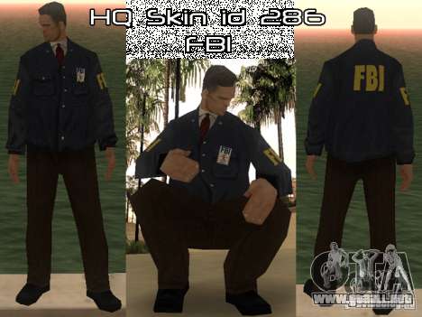 HQ skin FBI para GTA San Andreas