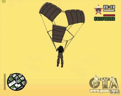 El nuevo paracaídas para GTA San Andreas
