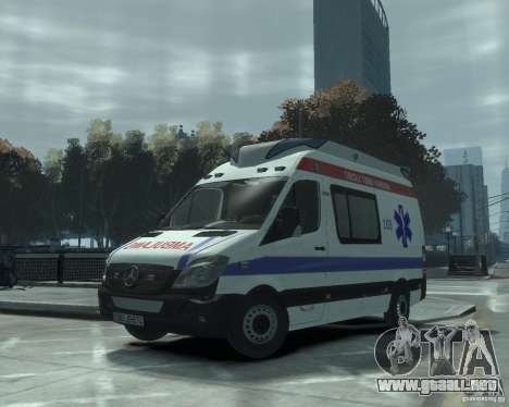 Mercedes-Benz Sprinter Azerbaijan Ambulance v0.1 para GTA 4