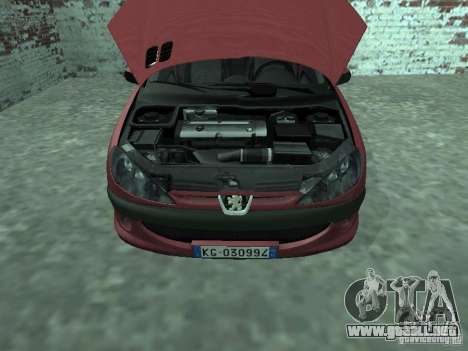 Peugeot 206 HDi 2003 para GTA San Andreas