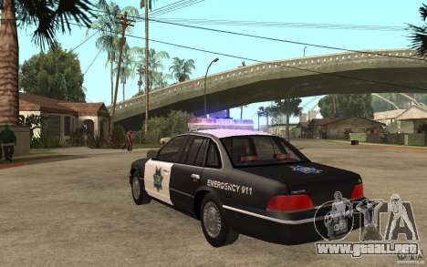 Ford Crown Victoria SFPD 1992 para GTA San Andreas