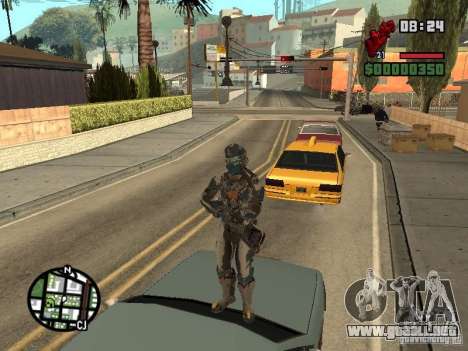 El traje de los juegos de Dead Space 2 para GTA San Andreas