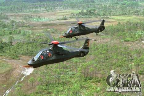 Sikorsky RAH-66 Comanche stealth green para GTA San Andreas