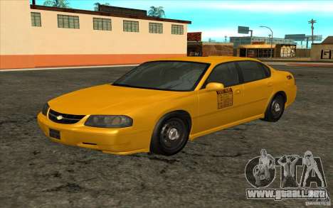 Chevrolet Impala Taxi 2003 para GTA San Andreas