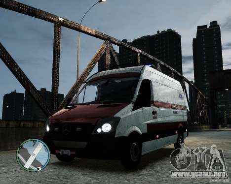 Mercedes Benz Sprinter American Medical Response para GTA 4