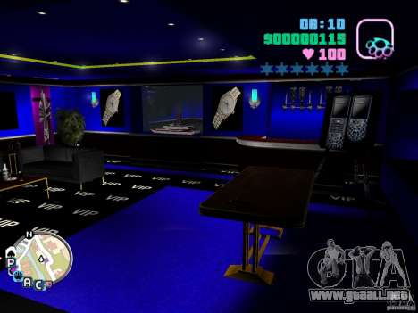 Nuevas texturas de Club VIP Club Malibú para GTA Vice City