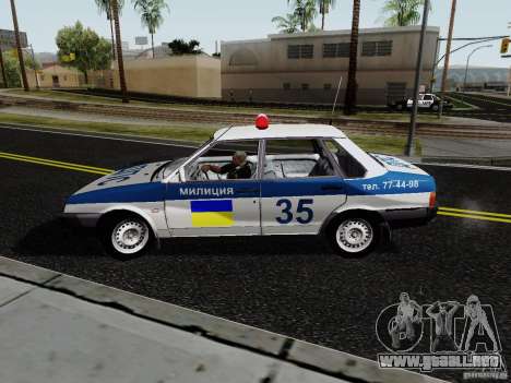 VAZ 21099, policía para GTA San Andreas
