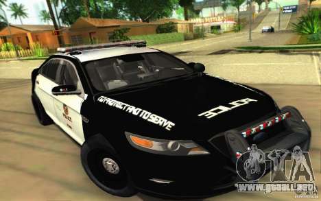 Ford Taurus 2011 LAPD Police para GTA San Andreas