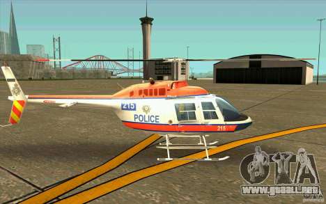 Bell 206 B Police texture2 para GTA San Andreas
