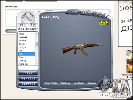 Weapon pack para GTA San Andreas
