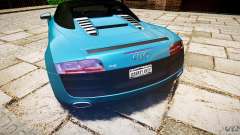 Audi R8 Spyder 5.2 FSI Quattro V4 [EPM] para GTA 4