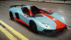 Lamborghini Aventador J 2012 Gulf para GTA 4