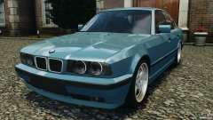 BMW 540i E34 V8 turquesa para GTA 4