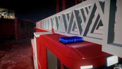 Scania Fire Ladder v1.1 Emerglights blue-red ELS para GTA 4