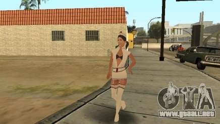 Girlz Medic in Grove para GTA San Andreas