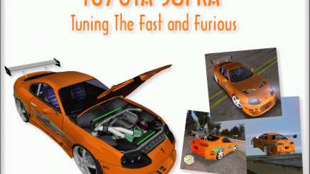 Toyota Supra Fast and the Furious para GTA Vice City