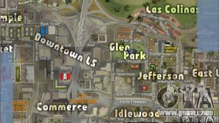 El nuevo mapa y radar para GTA San Andreas