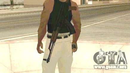 Armas en el cuerpo para GTA San Andreas