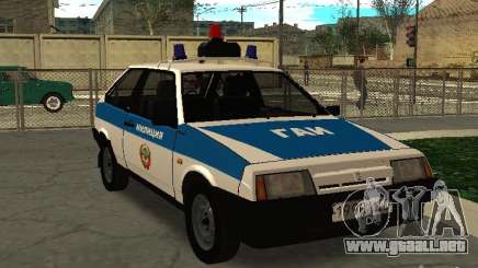 VAZ 2108 policía para GTA San Andreas