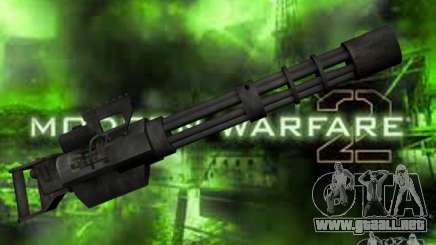 M134 Minigun de CoD: Mw2 para GTA San Andreas
