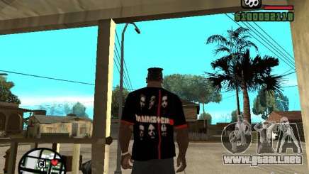 Rammstein camiseta v3 para GTA San Andreas