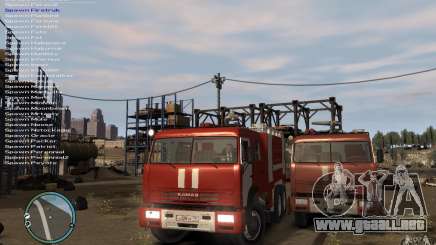 Kamaz bombero para GTA 4