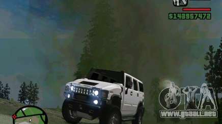 Hummer H2 blanco para GTA San Andreas