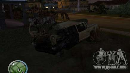 Autos rotas en la calle Grove para GTA San Andreas