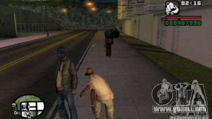 Tirar de los transeúntes por basura para GTA San Andreas