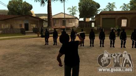 La lucha con las katanas en Grove Street para GTA San Andreas