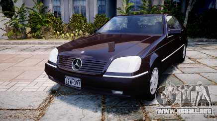Mercedes-Benz 600SEC C140 1992 v1.0 para GTA 4