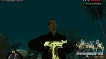 AK-47 Gold para GTA San Andreas