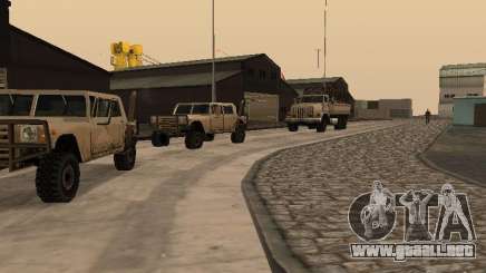 La base militar revivida en muelles v3.0 para GTA San Andreas