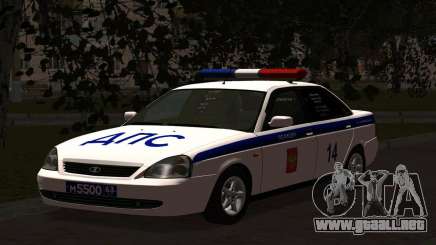 LADA 2170 policía para GTA San Andreas