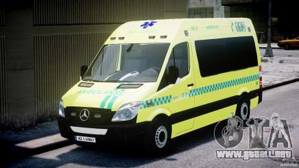 Mercedes-Benz Sprinter PK731 Ambulance [ELS] para GTA 4