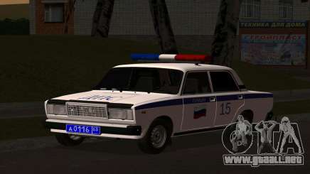 VAZ 2107 policía para GTA San Andreas