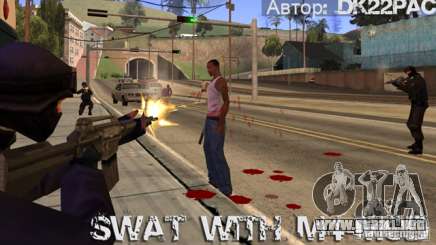 SWAT está armado con M4 para GTA San Andreas