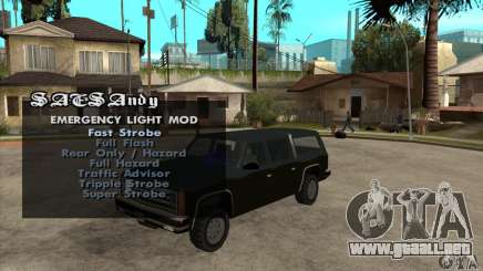 ELM v9 for GTA SA (Emergency Light Mod) para GTA San Andreas