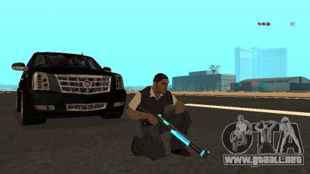 Black &amp; Blue guns para GTA San Andreas