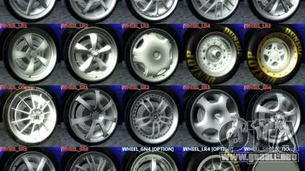 Wheels Pack NFSPS II para GTA San Andreas